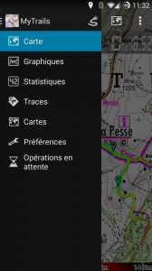 Le menu de navigation latéral: accès rapide à toutes les fonctionnalités